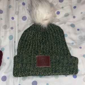 Love your melon BEANIE GREEN YELLOW WHITE